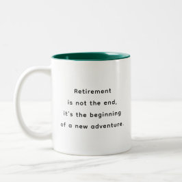 Retirement Funny & Inspirational Quotes Mug Tweekleurige Koffiemok