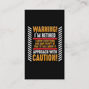 Retirement Gag Gezegde Senior Remoe Husband Visitekaartje