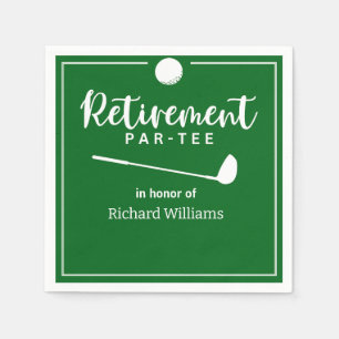 Retirement Golf Ball T-shirt Vlag Modern Servet