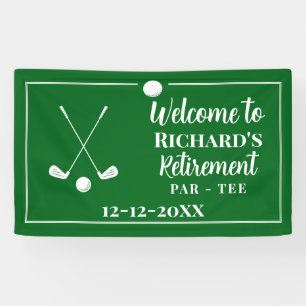 Retirement Golf Ball T-shirt Vlag Modern Spandoek