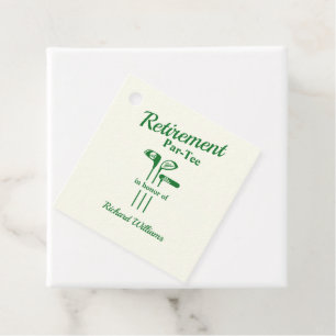 Retirement Golf Clubs Thema Par T-shirt Bedankjes Labels