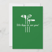 Retirement Golf Clubs Thema Par T-shirt Kaart (Achterkant)