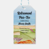 Retirement Golf Course by the Beach  Cadeaulabel (Voorkant)