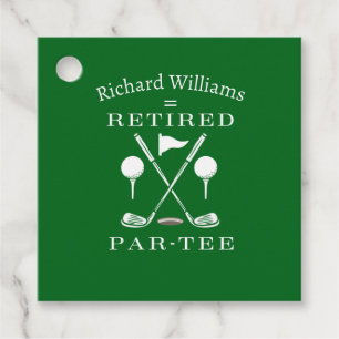 Retirement Golf Moderne Embleem Golf Clubs Gepensi Bedankjes Labels