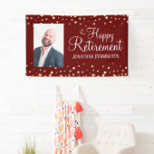 Retirement One Photo Fun Confetti Spandoek (Insitu)