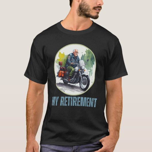 Retirement Plan Biker Motorbike  Retired Men T-shirt (Voorkant)