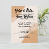 Retirement Relax & Retired Company Afscheidsfeest Kaart (Staand voorkant)