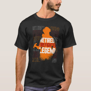 Retirement Retiree Fireman Retered Firefighter Leg T-shirt