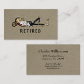 Retirement - Rip Van Winkle image business Contactkaartje (Voorkant / Achterkant)