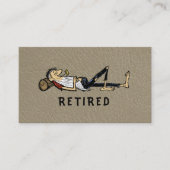 Retirement - Rip Van Winkle image business Contactkaartje (Voorkant)