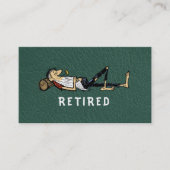 Retirement - Rip Van Winkle image business Contactkaartje (Voorkant)