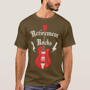 Retirement Rocks gitaar Retiree Rocker Rock and Ro T-shirt