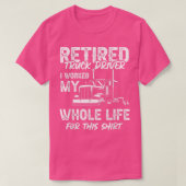 Retirement vrachtwagenchauffeur2479 t-shirt (Design voorkant)