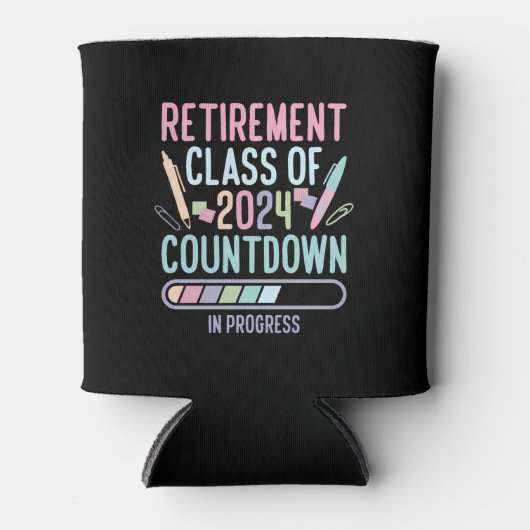 Retiret Klasse van 2024 Codown in uitvoering Blikjeskoeler (Voorkant)