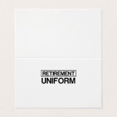 RETIRETIVERING UNIFORM VISITEKAARTJES (Buitenkant ongevouwen)