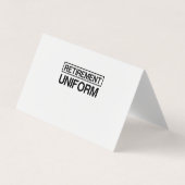 RETIRETIVERING UNIFORM VISITEKAARTJES (Voorkant)