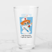 Retiting Nurse Golfer Glas (Achterkant)