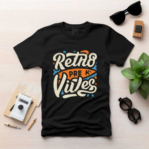 Retns Pre Vibes Gedrukt Modern Zwart Mannen Tshirt