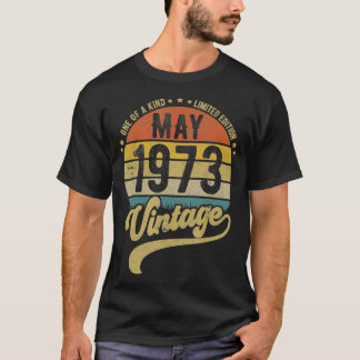 Reto 48e verjaardag, geboren in mei 1973 t-shirt