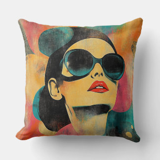 Reto Bold Vrouw in Zonnebril Kussen