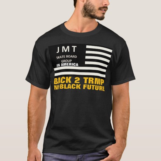 RETOUR 2 PAS D'AVENIR. T-shirt basique foncé (Devant)