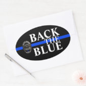 RETOUR À LA BLEUE SOUTIEN POLICE BUMPER STICKER (Enveloppe)
