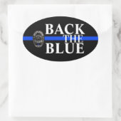 RETOUR À LA BLEUE SOUTIEN POLICE BUMPER STICKER (Sac)