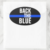RETOUR À LA BLEUE SOUTIEN POLICE BUMPER STICKER (Sac)