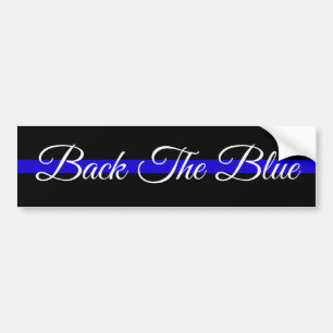 RETOUR À LA BLEUE SOUTIEN POLICE BUMPER STICKER