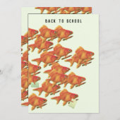 Retour À La Carte De Voeux À L'École (Devant / Derrière)