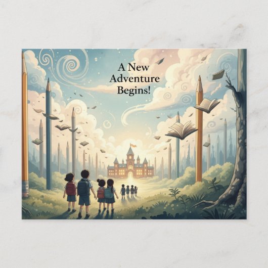 Retour à la carte postale de l'école (Devant)