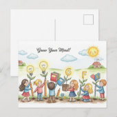 Retour à la carte postale de l'école (Devant / Derrière)