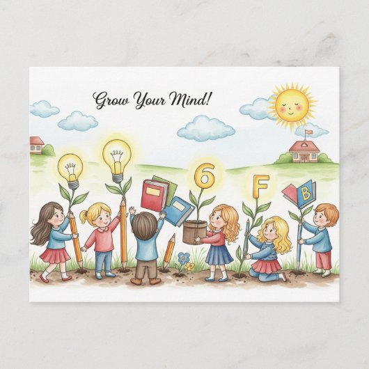 Retour à la carte postale de l'école (Devant)