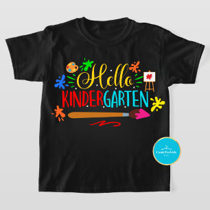 Retour à la chemise scolaire Bonjour T-shirt jar
