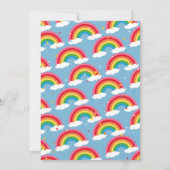 Retour À La Fête De L'École Invitation Arc En Ciel (Dos)