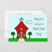 Retour à la Invitation de la fête scolaire (Devant / Derrière)