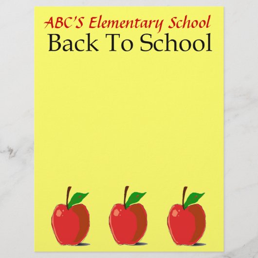 Retour À La Papeterie De L'École (Devant)