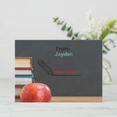 Retour à l'année scolaire carte d'appréciation du  (Debout devant)