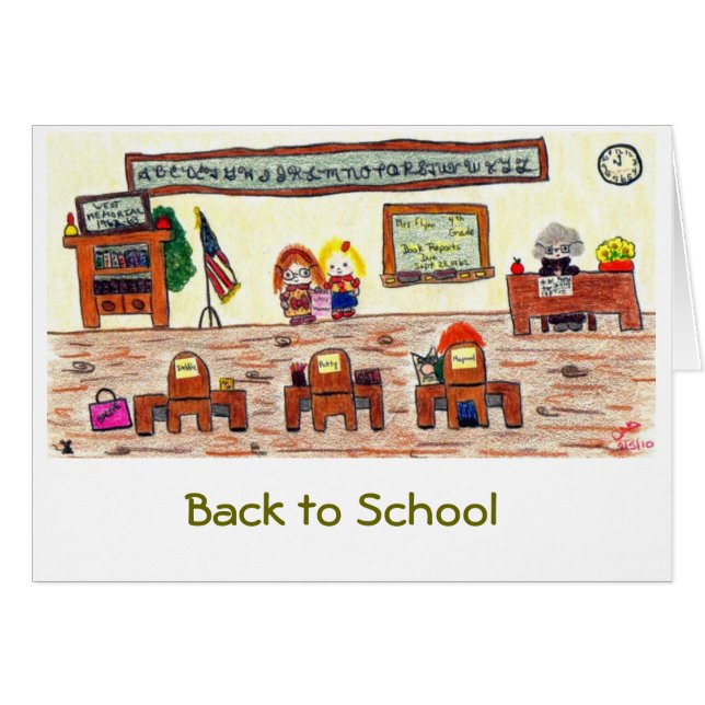 "Retour à l'école" (Devant horizontal)
