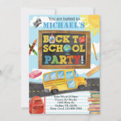 Retour à l'école Anniversaire Fête Invitation Invi (Devant)