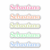 Retour à l'école autocollant étiquette coloré (Devant)