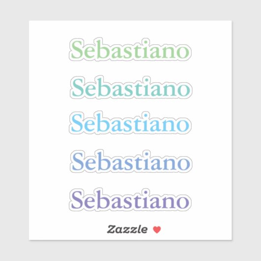 Retour à l'école autocollants Vert bleu Nom (Feuille)