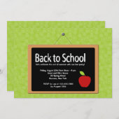 Retour à l'école Blackboard Invitation (Devant / Derrière)