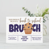 Retour à l'école Brunch Invitation (Debout devant)