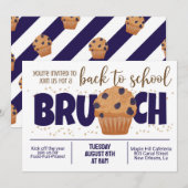 Retour à l'école Brunch Invitation (Devant / Derrière)