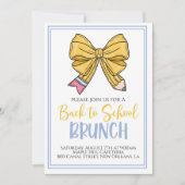 Retour à l'école Brunch Invitation (Devant)