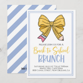 Retour à l'école Brunch Invitation