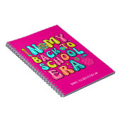 Retour à l'école carnet de spirale de professeur r (Côté Droit)