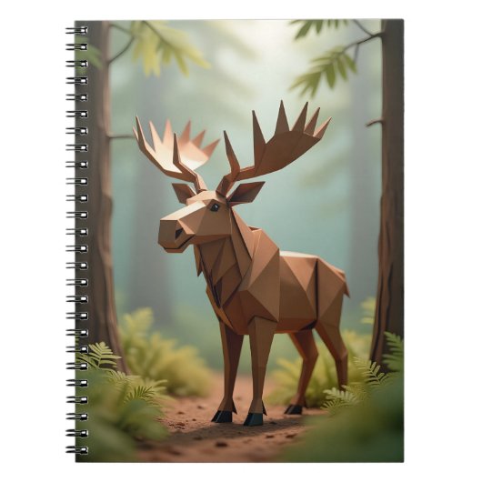 Retour à l'école : carnet Origami Moose  (Devant)
