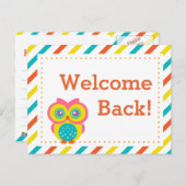 Retour à l'école Carte postale de l'enseignant - T (Devant / Derrière)